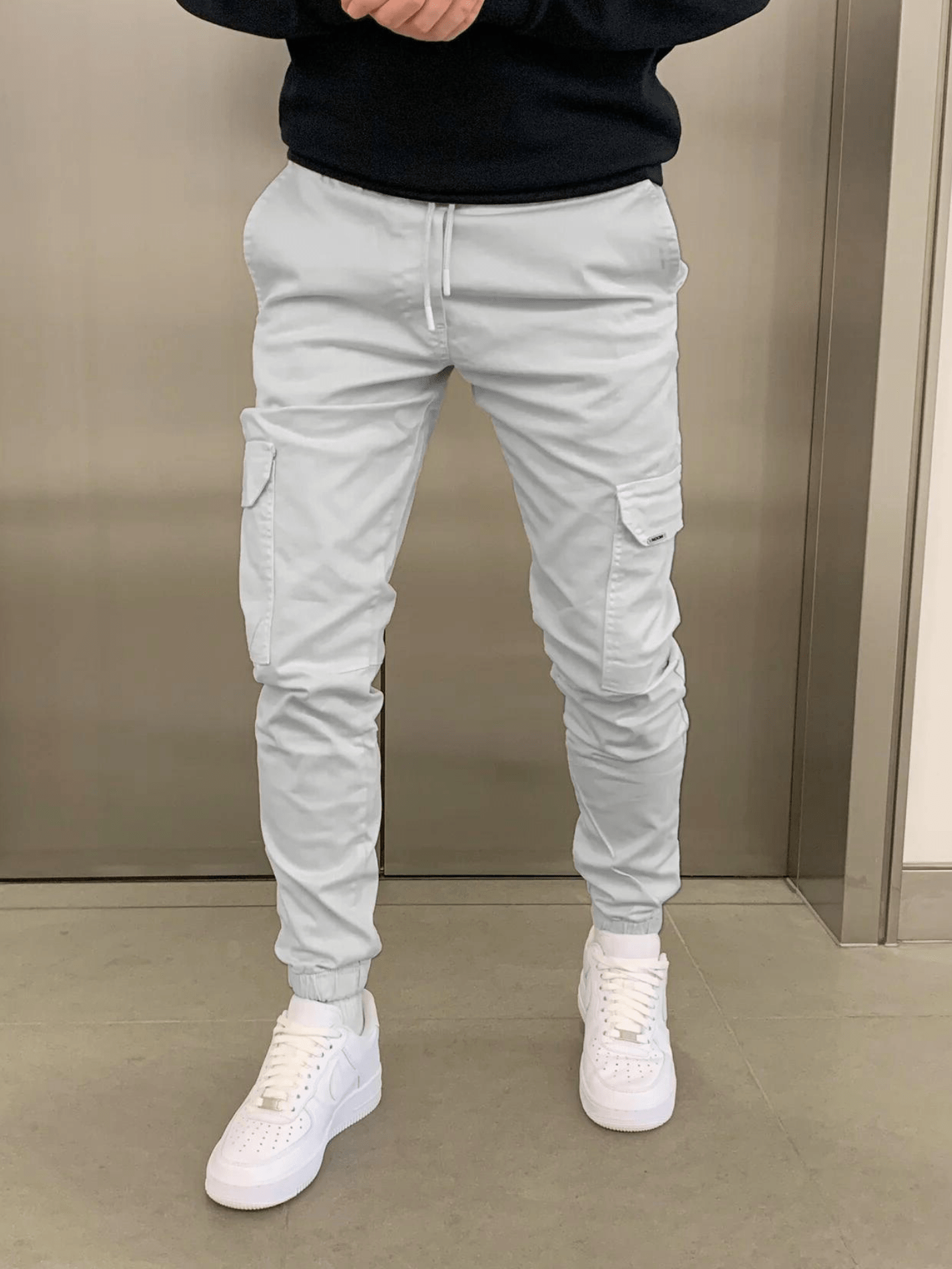 Marcus | Sleek Tie-Waist Cargo Pants