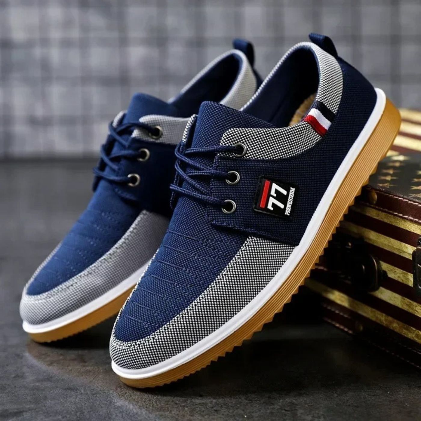 Garrett | Orthopedic Canvas Lace Shoes
